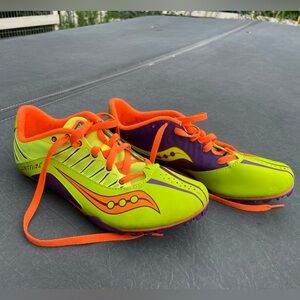 SAUCONY Spitfire Neon Yellow Racing Spikes (Women’s 8.5)